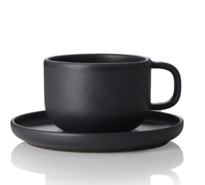 Kaffeetasse ONE 27cl Steinzeug mattschwarz